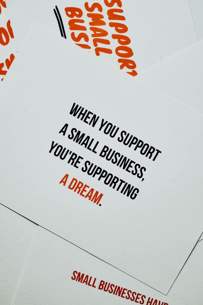 supporting small businesses